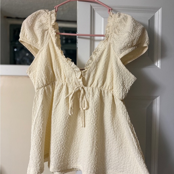 White Ruffle Top - Picture 3 of 6